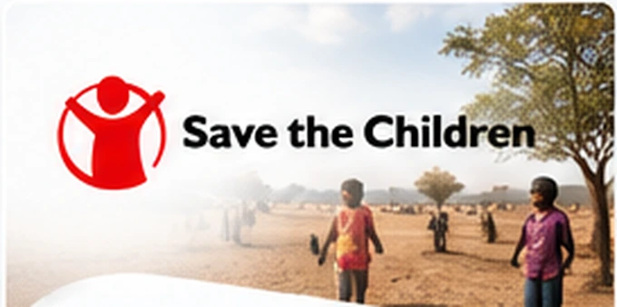 Save the Children visual featured in Abrish’s company-profile design