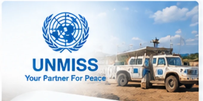 UNMISS visual featured in Abrish’s company-profile design