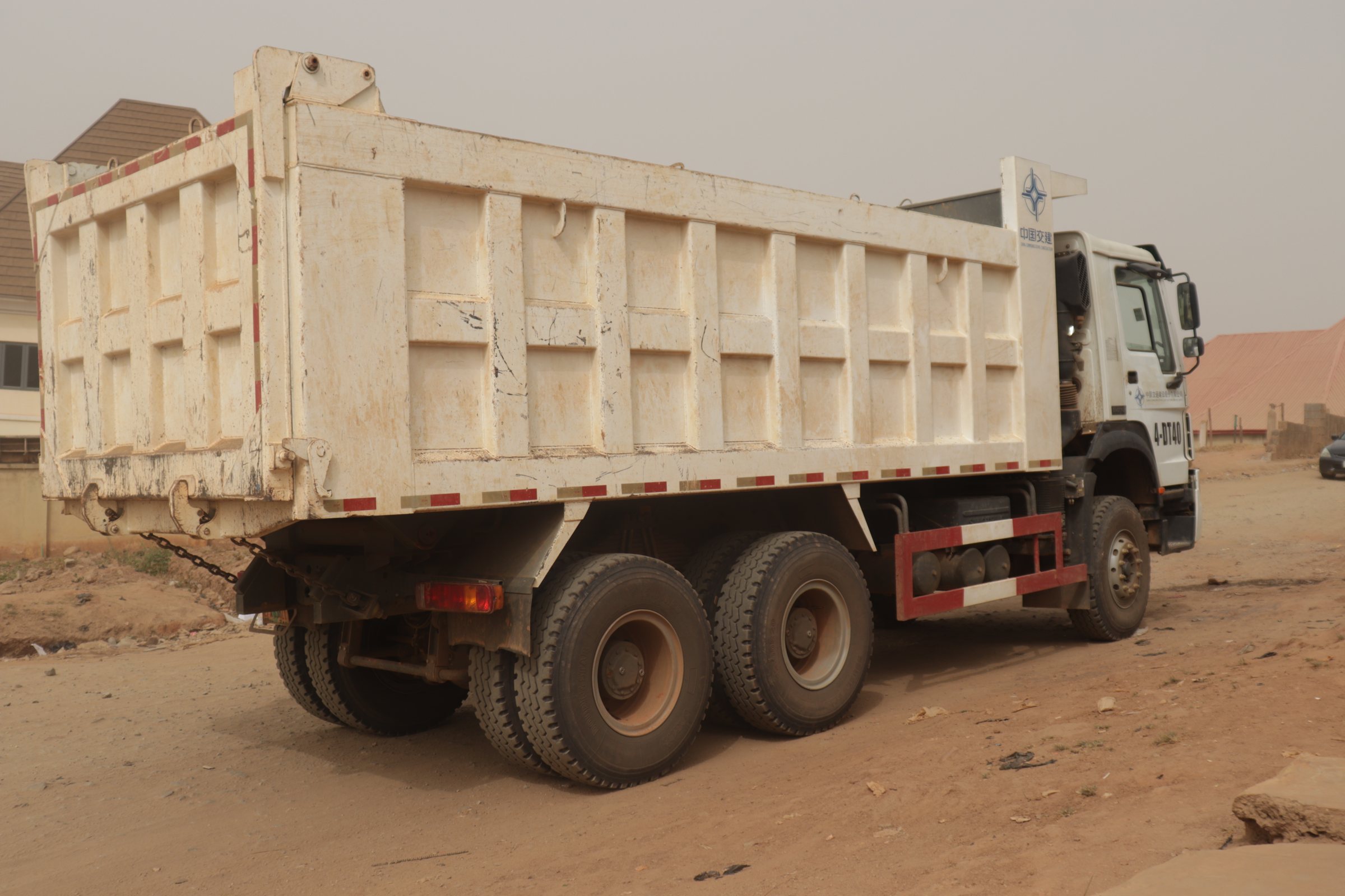 Heavy dump truck used in earthmoving