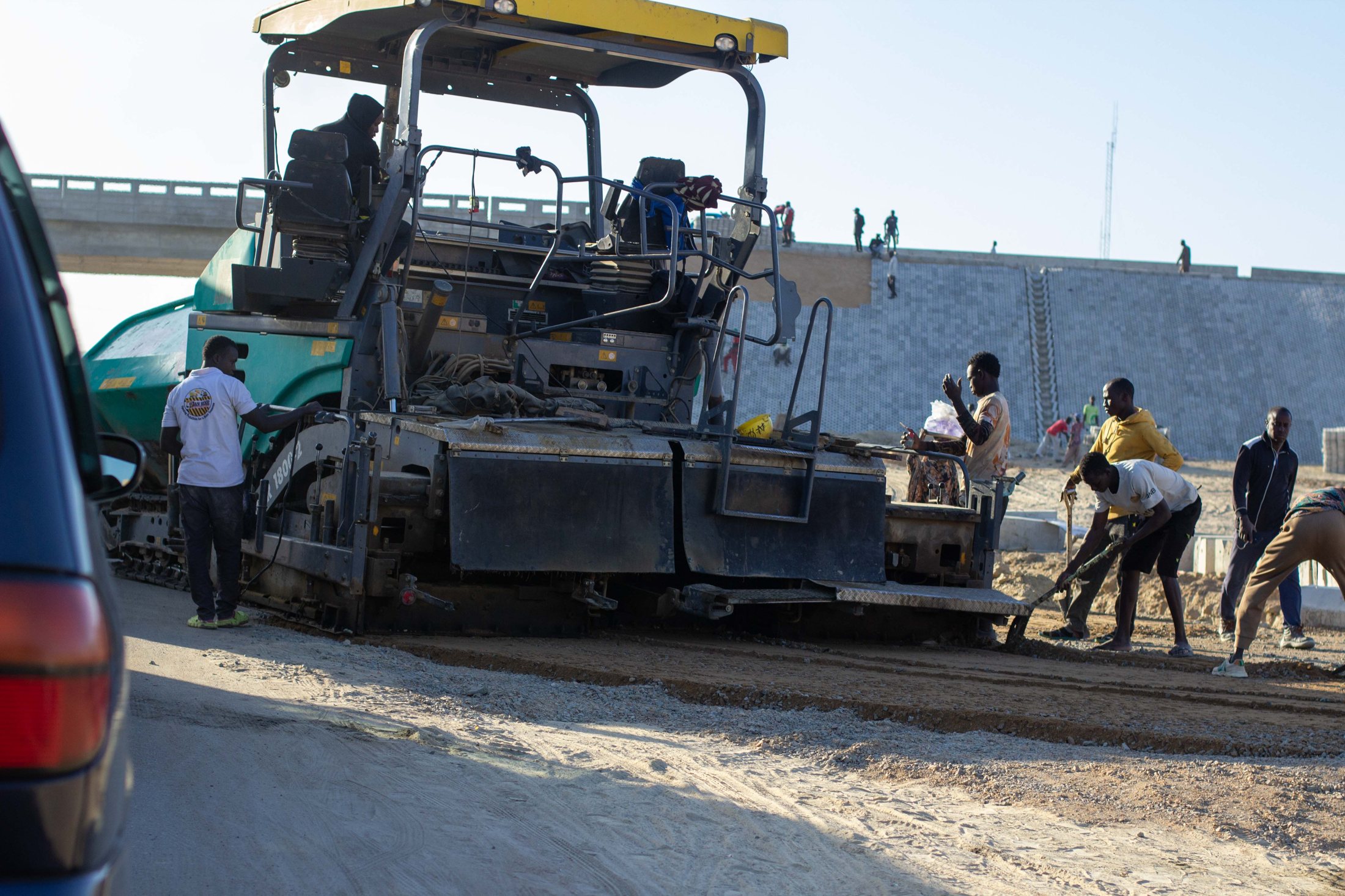 Road construction and asphalt paving machinery